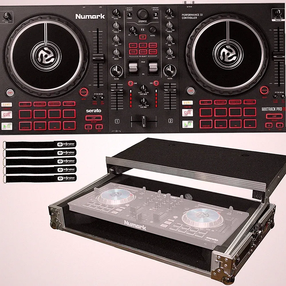 Numark Mixtrack Pro FX Effects 2-Deck Serato DJ Controller w Flight Case