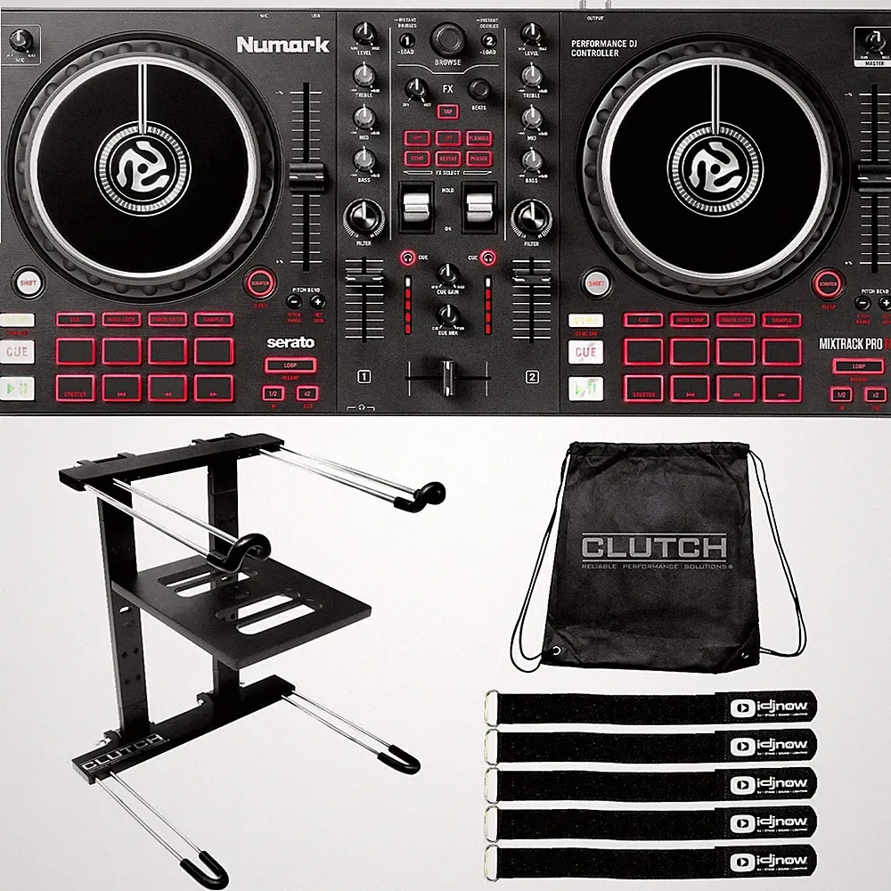 Numark Mixtrack Pro FX Effects 2-Deck Serato DJ Controller w Laptop Stand