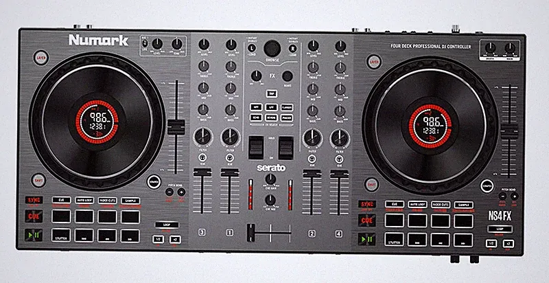 Numark/NS4FX four channel DJ disc player controller