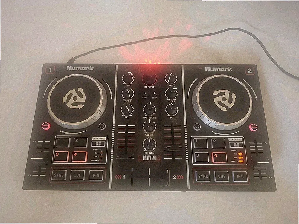 Numark Party Mix DJ Controller With Built-in Light Show