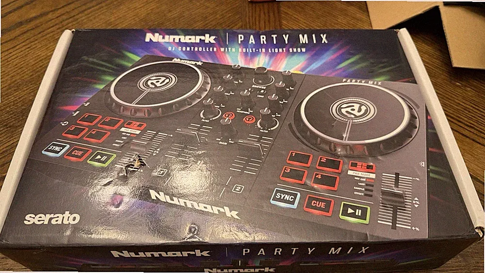 Numark Party Mix DJ Controller with Built-In Light Show New Open Box Never Used