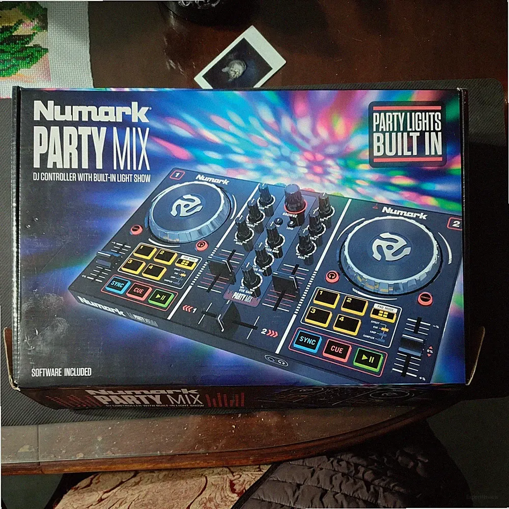 Numark Party Mix Double Deck DJ Controller w/Built-In Light Show W/Box & Manual