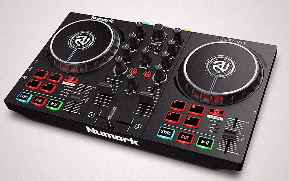 Numark Party Mix II DJ CONTROLLER WITH BUILT-IN LIGHT SHOW