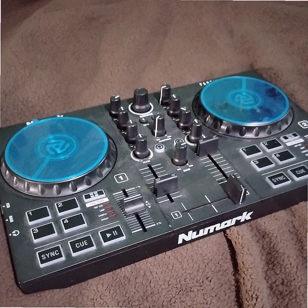 Numark Party Mix II DJ Controller with Lights, 2 Decks, Mixer, Audio Interface
