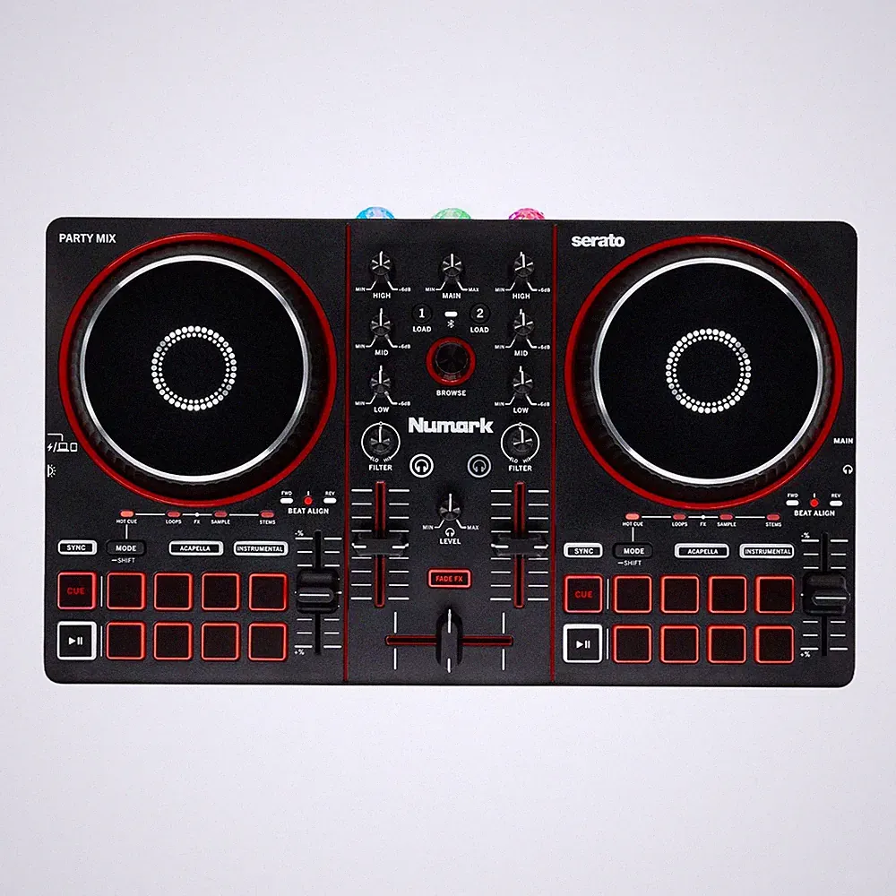 Numark Party Mix III 2 Channel Serato DJ Controller w Built-In Light Show