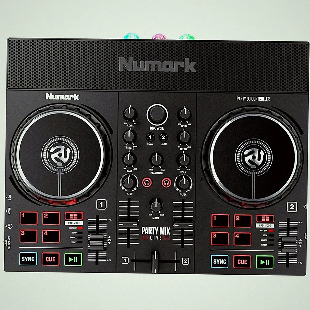 Numark Party Mix Live DJ Controller for Serato LE Software w Built-In Light Show
