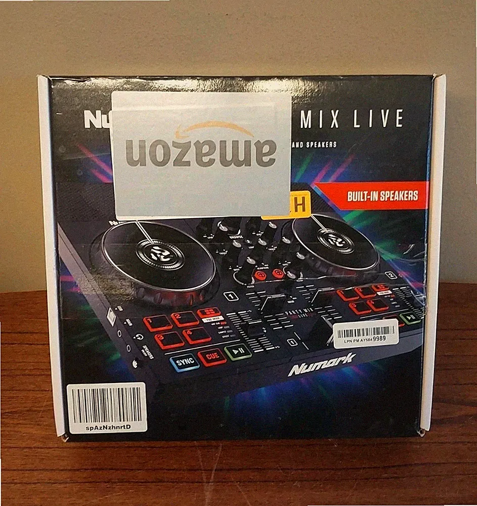 Numark Party Mix Live DJ Controller, with Built in Speakers and Party Lights
