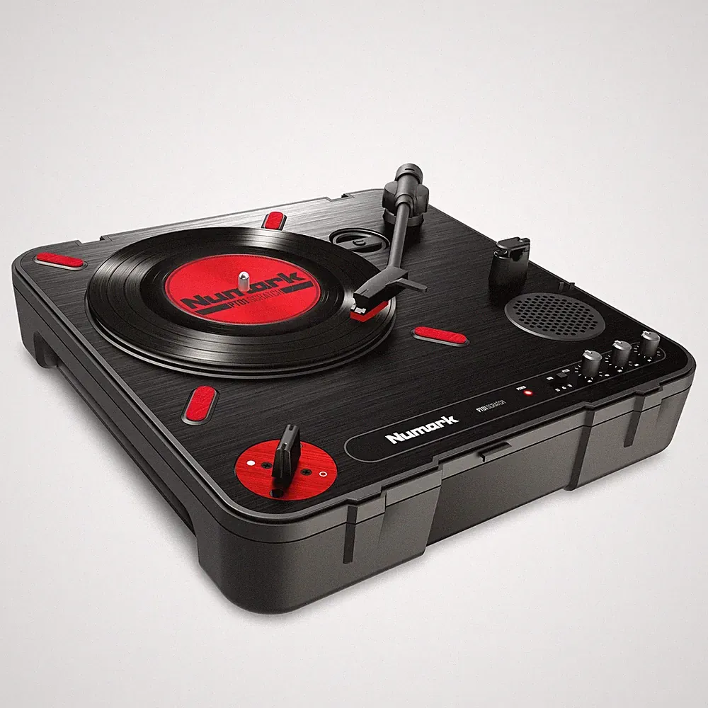 Numark PT01 Scratch | DJ Turntable for Portablists With User Replaceable Scra...