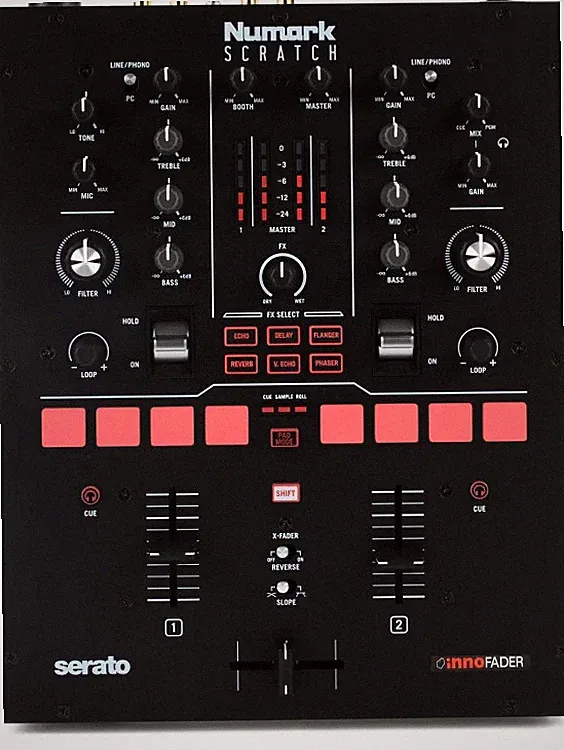 Numark Scratch 2-channel Scratch Mixer for Serato DJ Pro