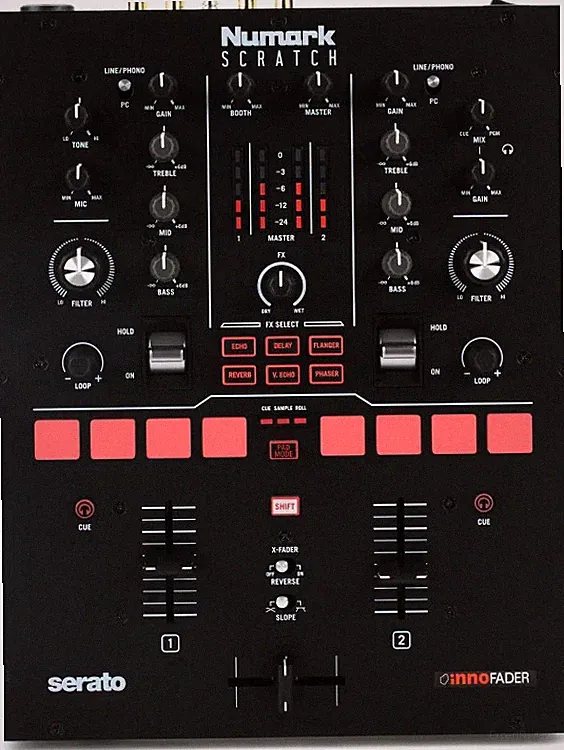 Numark Scratch 2-channel Scratch Mixer for Serato DJ Pro