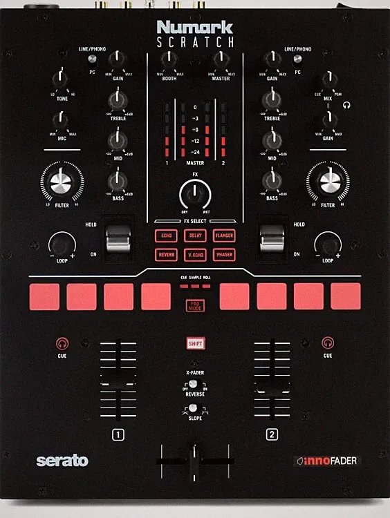 Numark Scratch 2-channel Scratch Mixer for Serato DJ Pro