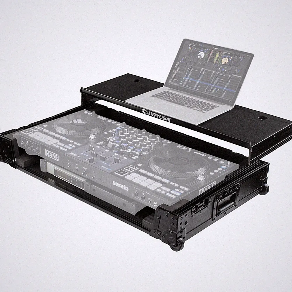 Odyssey 810349 Road Flight Case for RANE FOUR DJ Controller w Shelf and Wheels