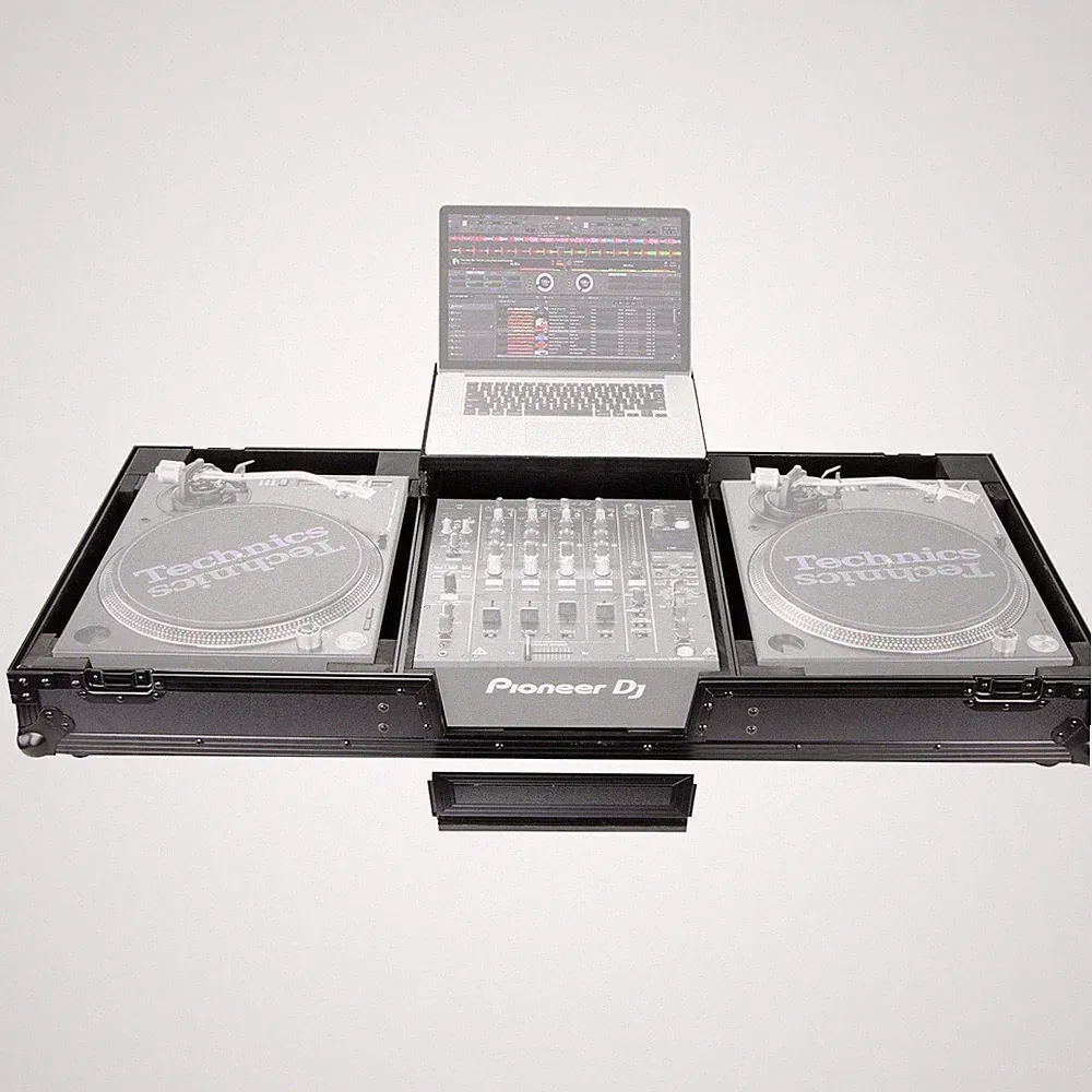 Odyssey FZGSLBM12WRBL Glide Style Universal 2 Turntable 12" Mixer DJ Flight C...