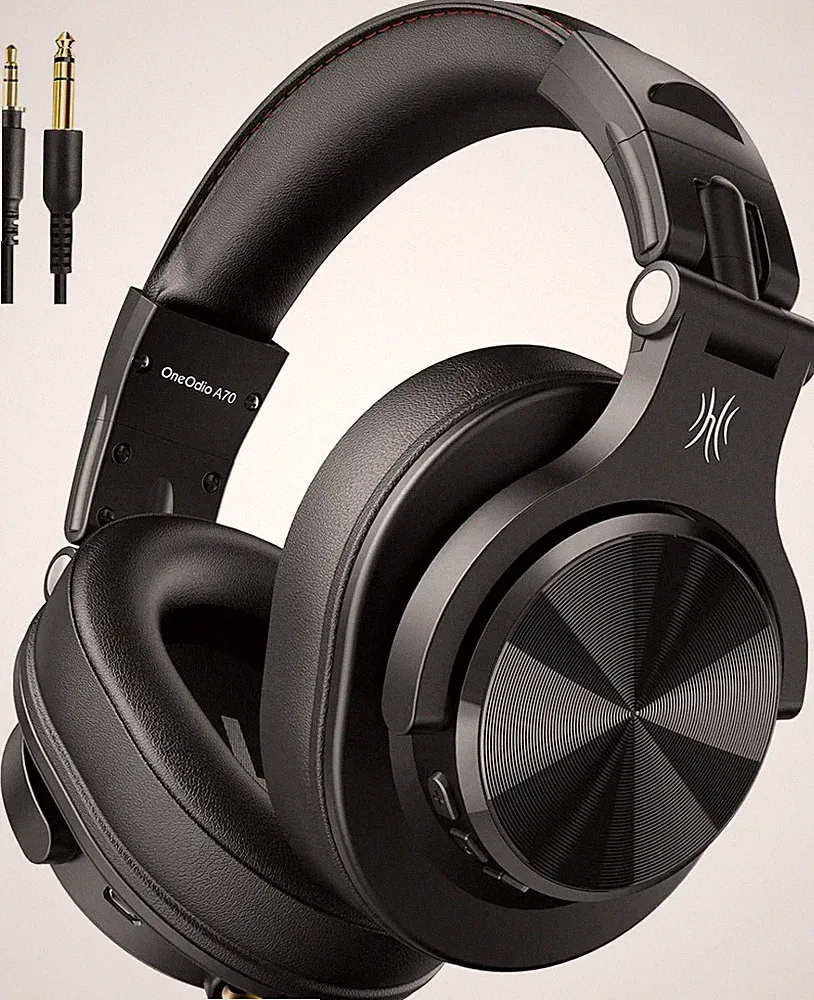 OneOdio A70 Bluetooth Over Ear Headphones Wireless 72H Playtime Hi-Res
