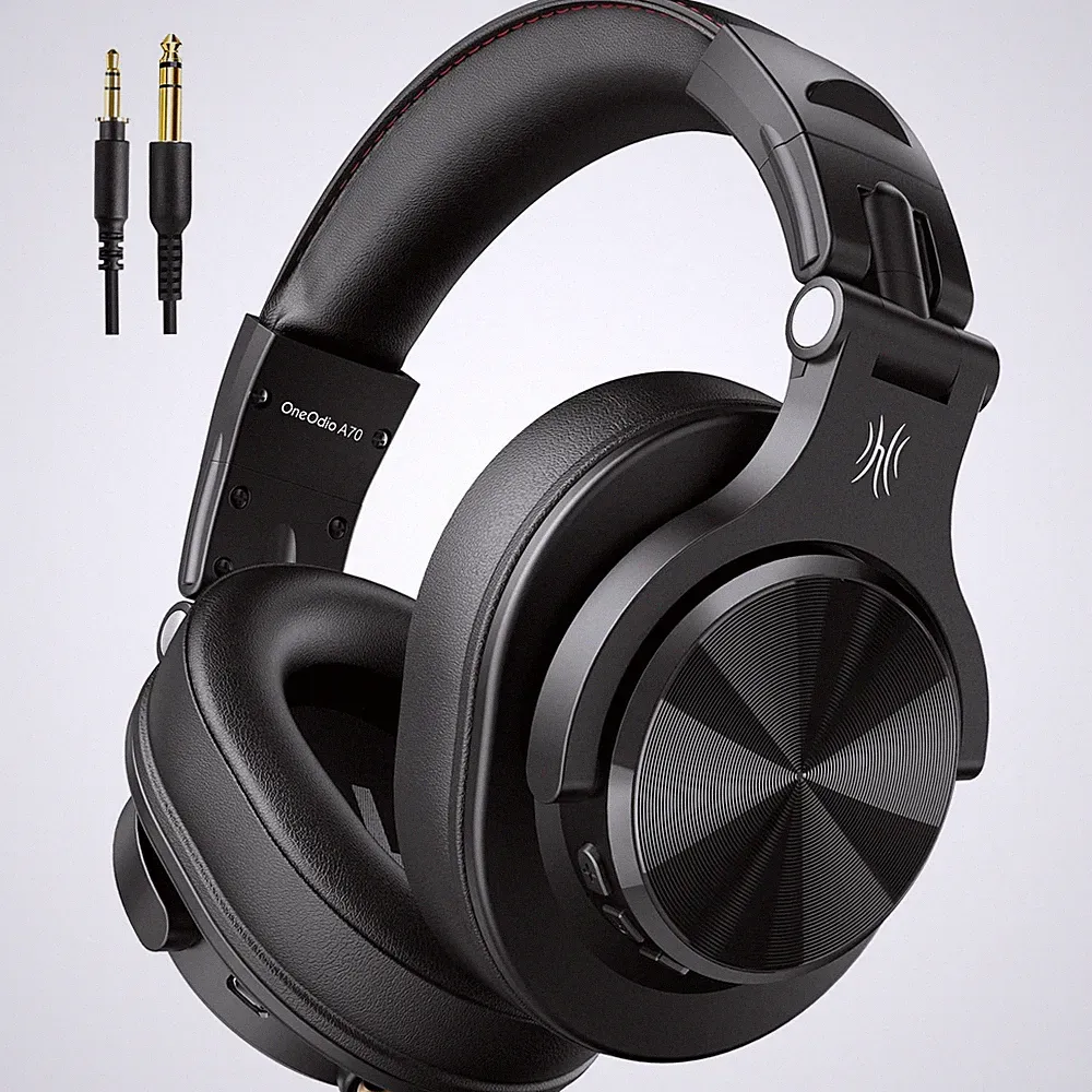 OneOdio A70 Bluetooth Over Ear Headphones, Wireless Headphones Black, Black