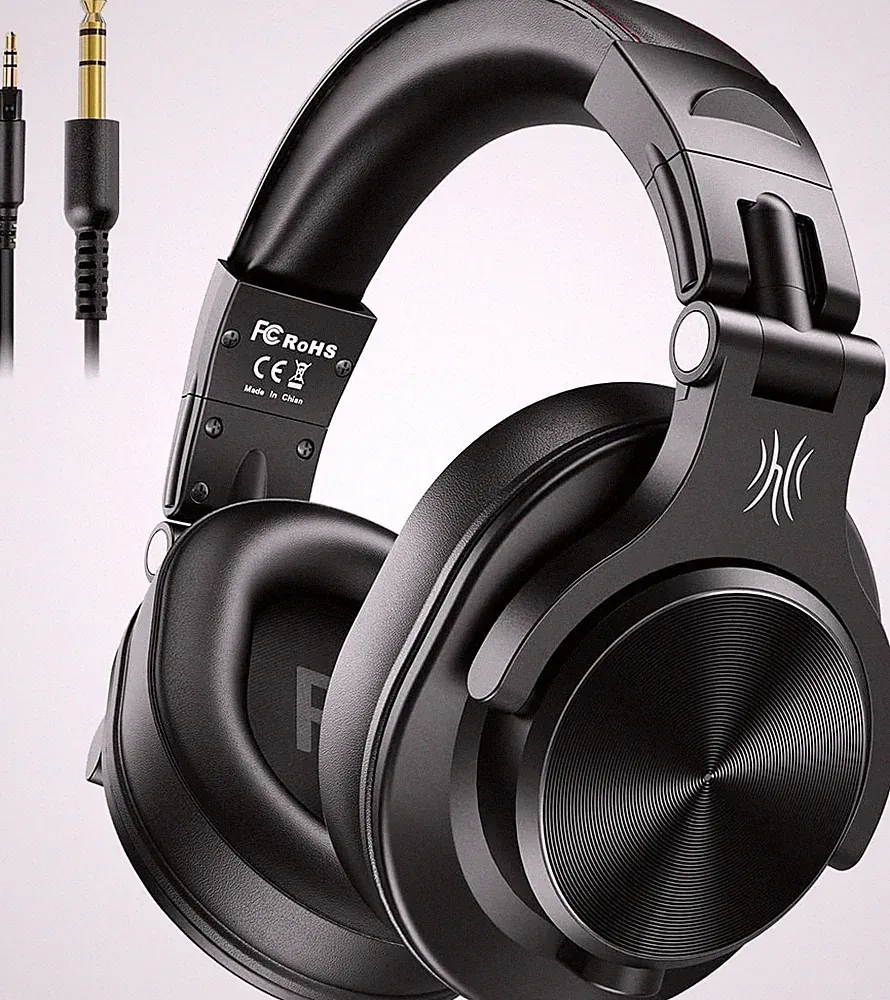 OneOdio A71 Hi-Res Studio Recording Headphones - Wired Over Ear Black