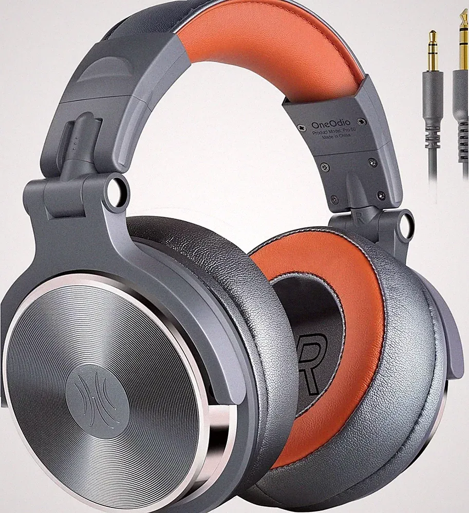 OneOdio Pro-50 Over Ear Headphones for Studio Monitoring & Mixing (Metallic Blue