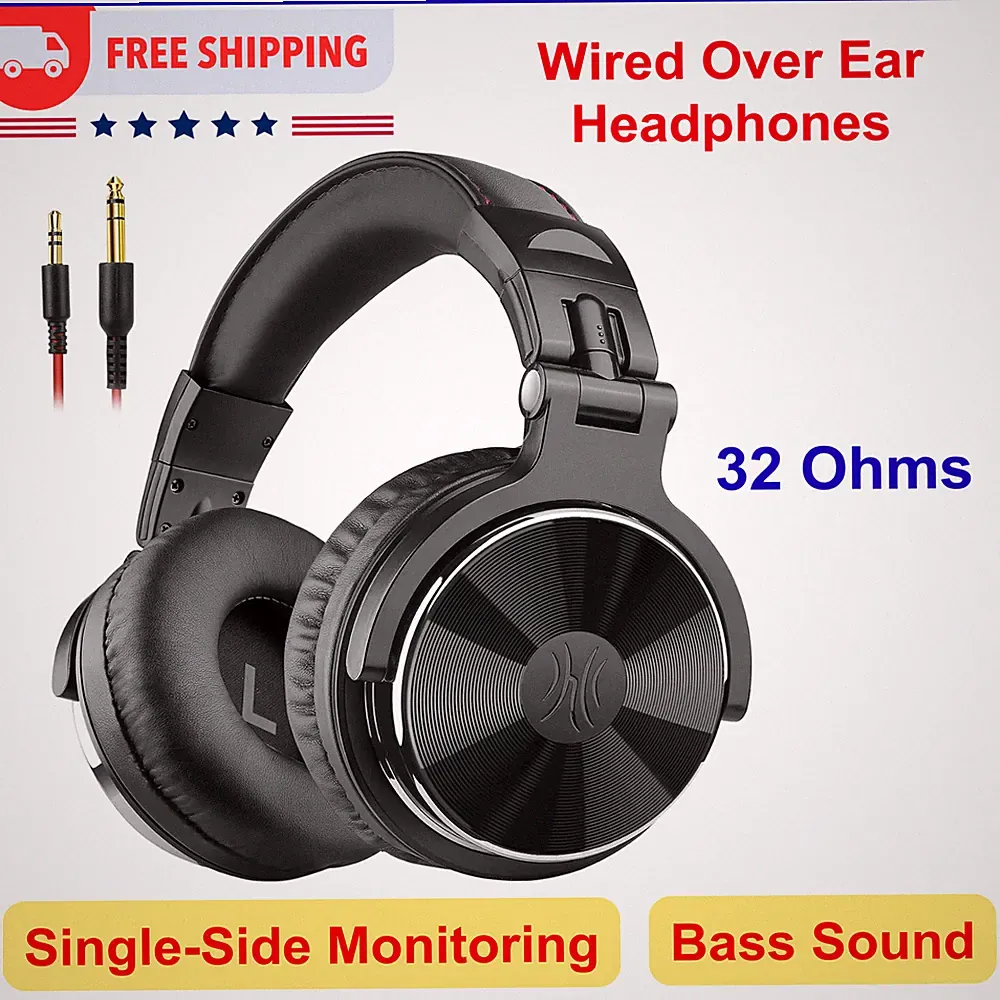 OneOdio Wired Over Ear Headphones Hi-Res Studio Monitor & Mix DJ Stereo Headsets