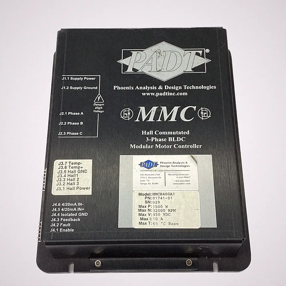 PADT 1500W 32000 RPM 450VDC 10A 3-Phase BLDC Modular Motor Controller 01741-01