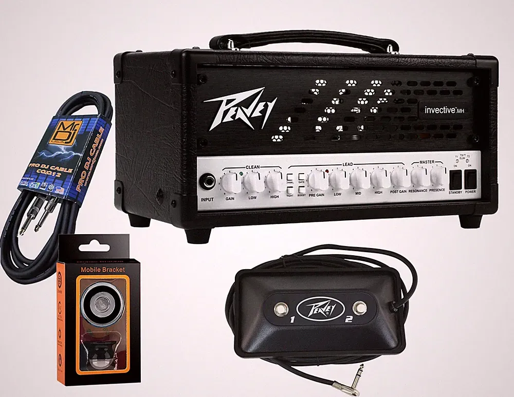Peavey Invective MH 20/5/1-watt Tube Head+ Free Mr Dj Instrument Cable+Phone
