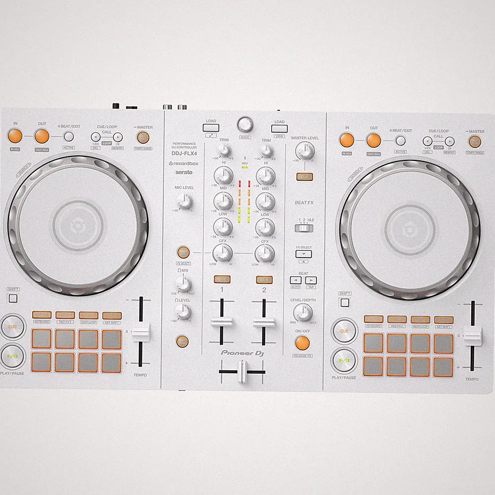 Pioneer 2-Channel DJ controller for Serato & Rekordbox - Limited Edition White