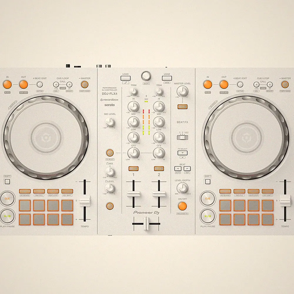 Pioneer 2-Channel DJ controller for Serato & Rekordbox - Limited Edition White