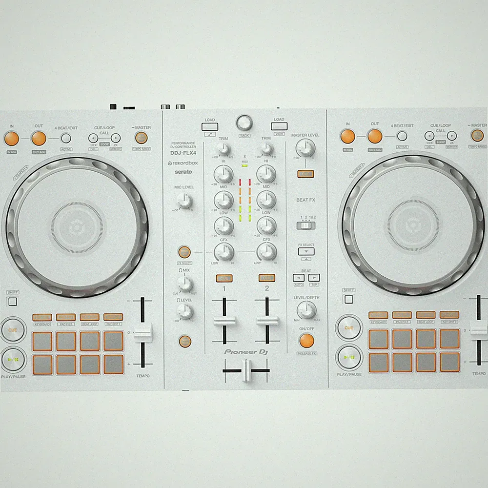 Pioneer 2-Channel DJ controller for Serato & Rekordbox - Limited Edition White