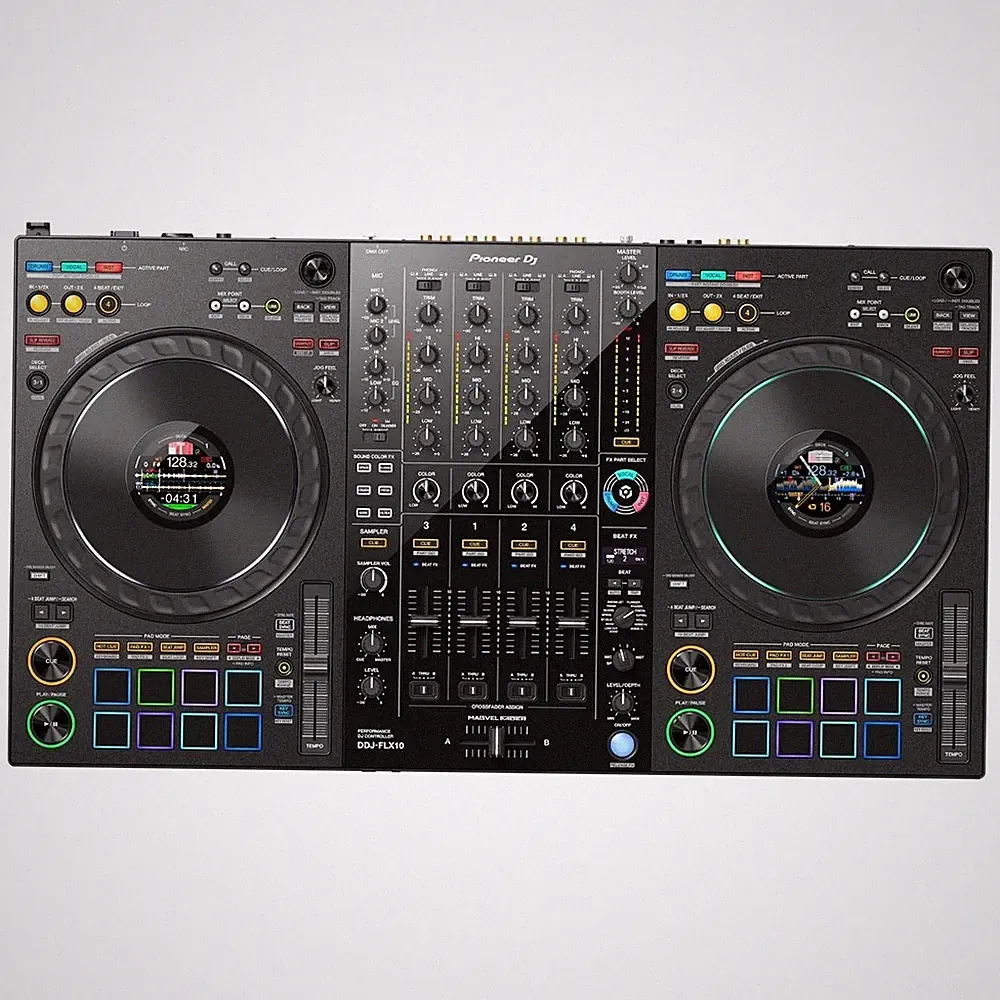 Pioneer DDJ-FLX10 4-Channel Track Separation rekordbox Serato DJ Controller