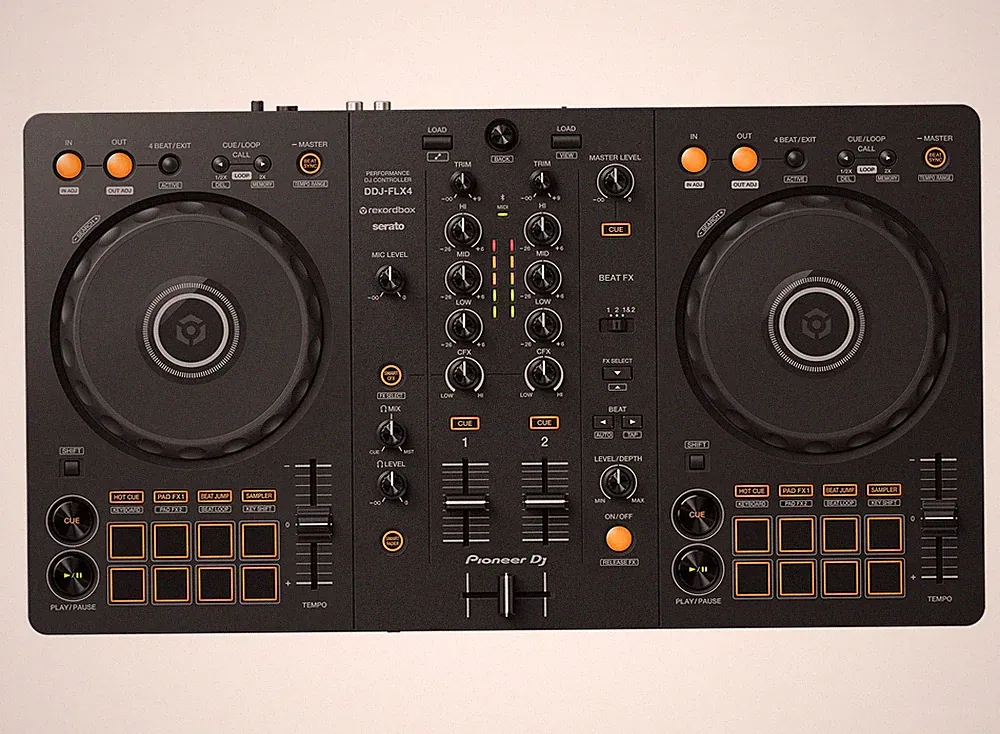 Pioneer DDJ-FLX4 2-Channel DJ Controller for Rekordbox and Serato DJ Lite