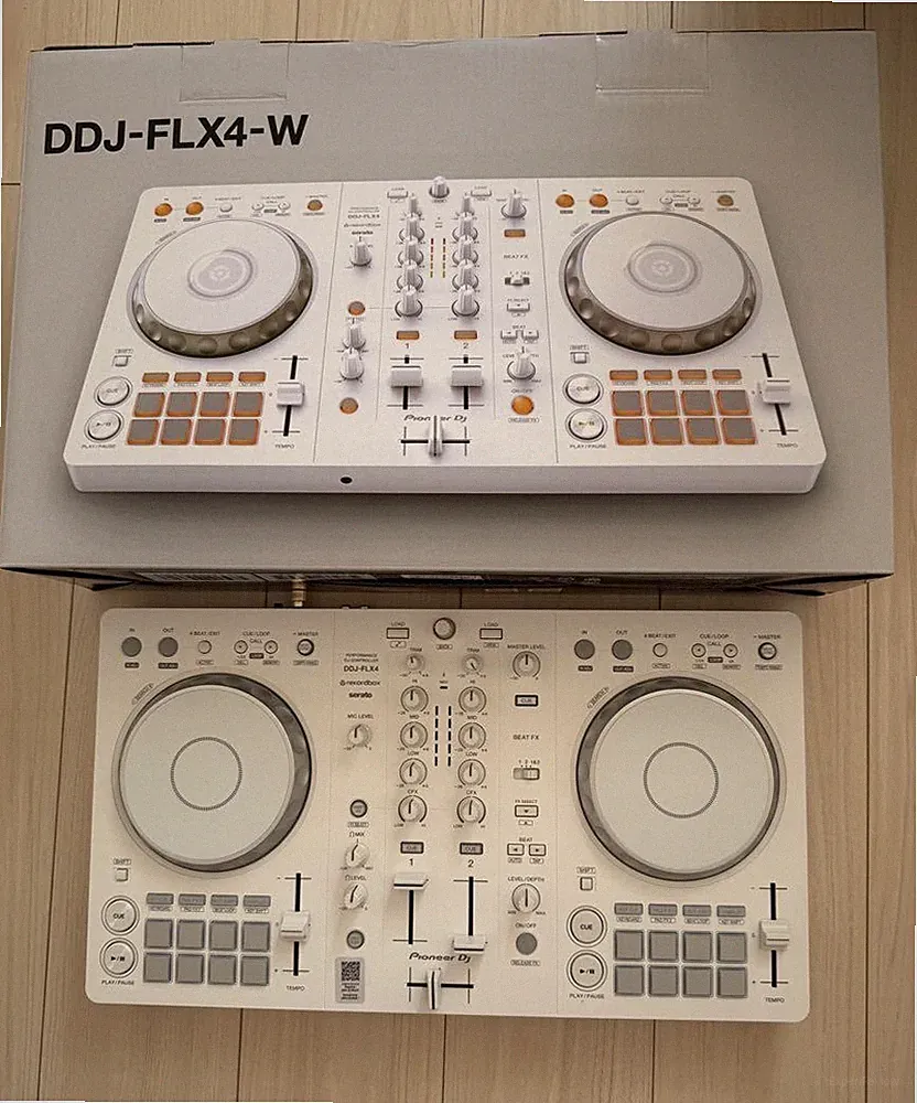 Pioneer DDJ-FLX4 2-Channel Serato Lite Rekordbox Software DJ Controller WHITE