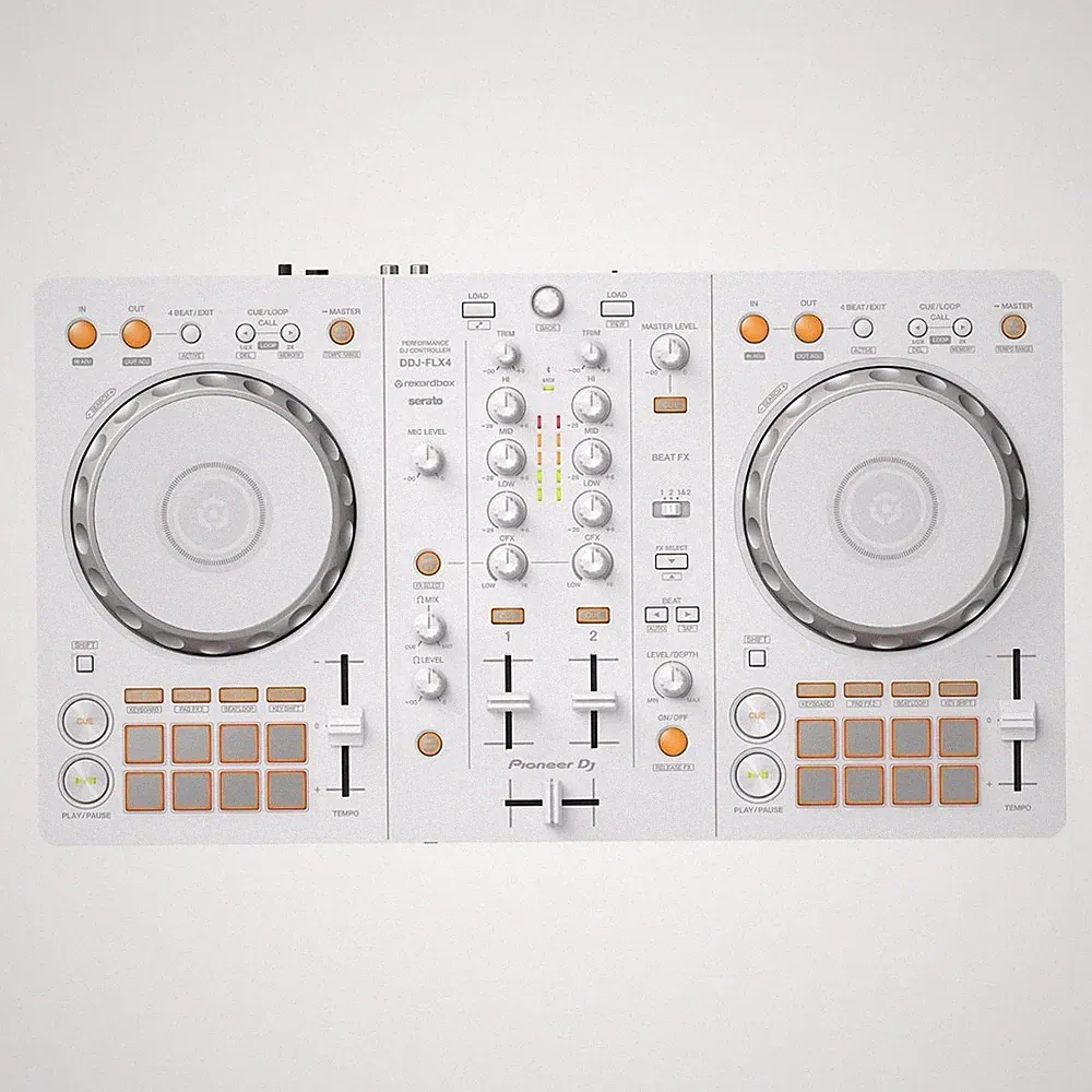 Pioneer DDJ-FLX4-W 2-Channel Rekordbox Serato Lite DJ Controller White