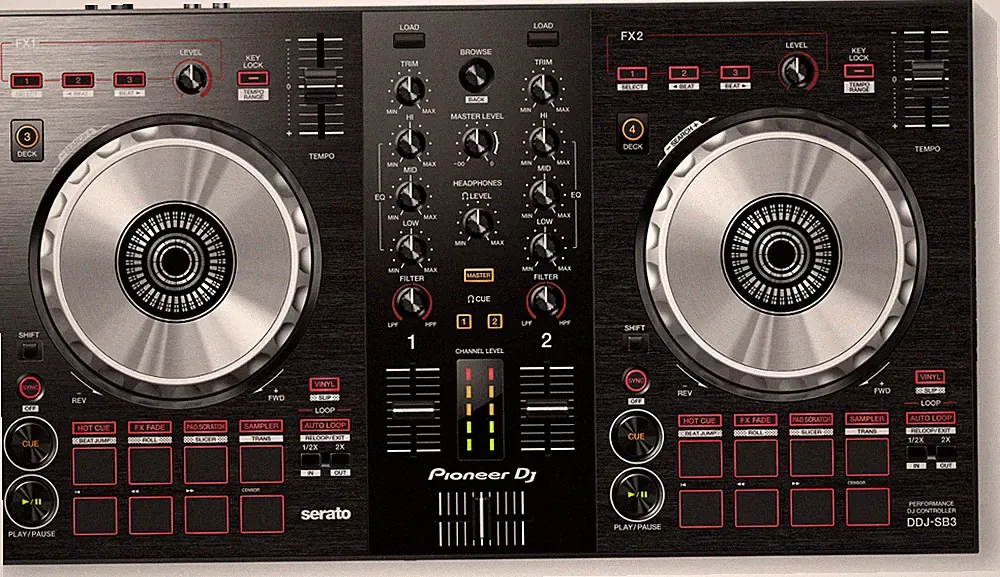 Pioneer DDJ-SB3 /SXJ Digital DJ Controller In Box W Cord Serato Dj Lite Open Box
