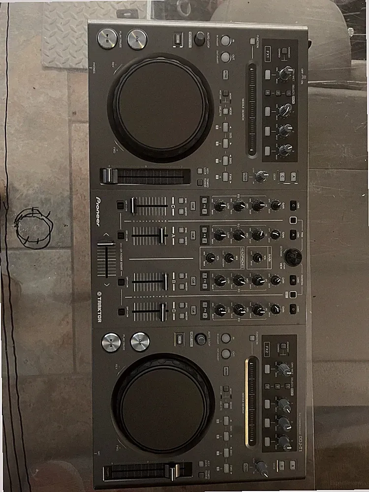 Pioneer DDJ-T1 DJ Controller TRAKTOR 4-Channel 4-Deck 4ch USB Tested No box Used