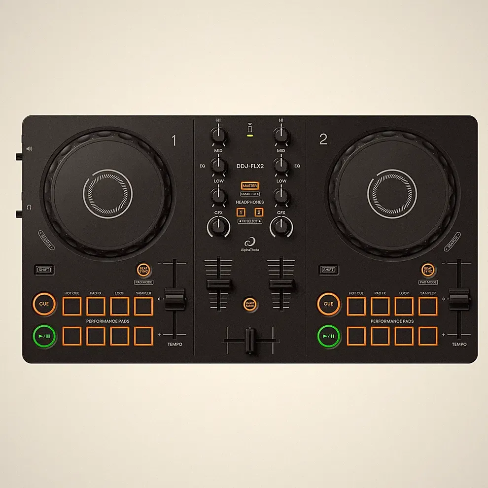 Pioneer DJ AlphaTheta Compact 2-Channel DJ Controller