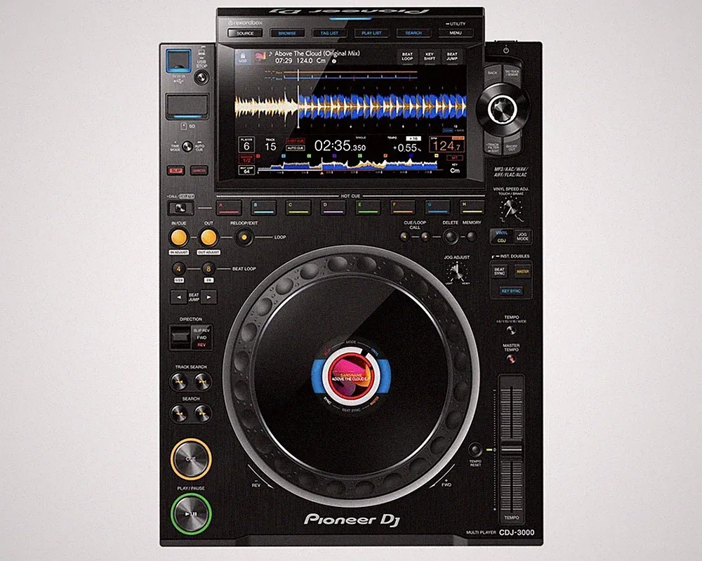 Pioneer DJ CDJ-3000 Professional DJ Multi Player (Black) w/case