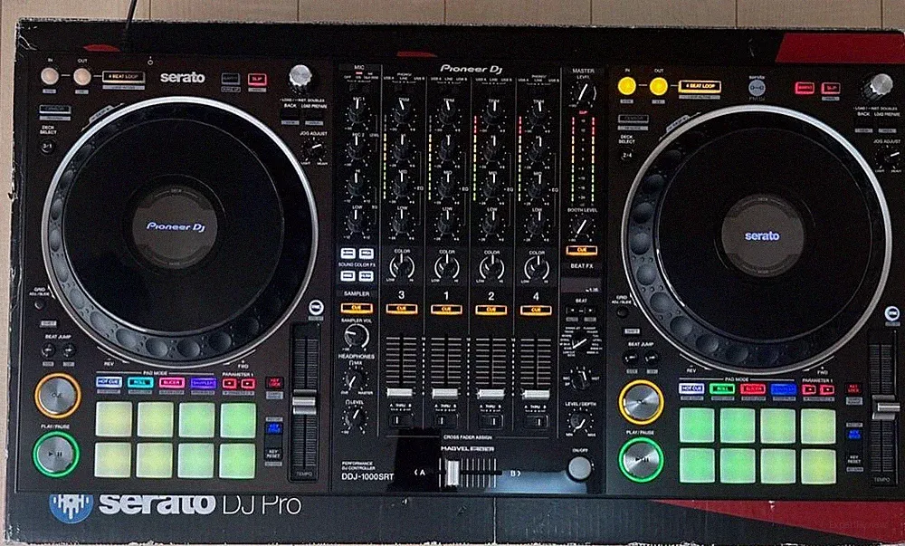 Pioneer DJ DDJ-1000SRT 4-Channel DJ Controller for Serato DJ Pro Tested Working