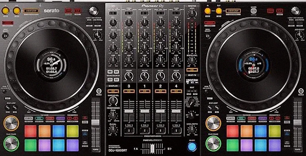 Pioneer DJ DDJ-1000SRT 4-Channel Serato DJ Pro Controller Black Fully Working