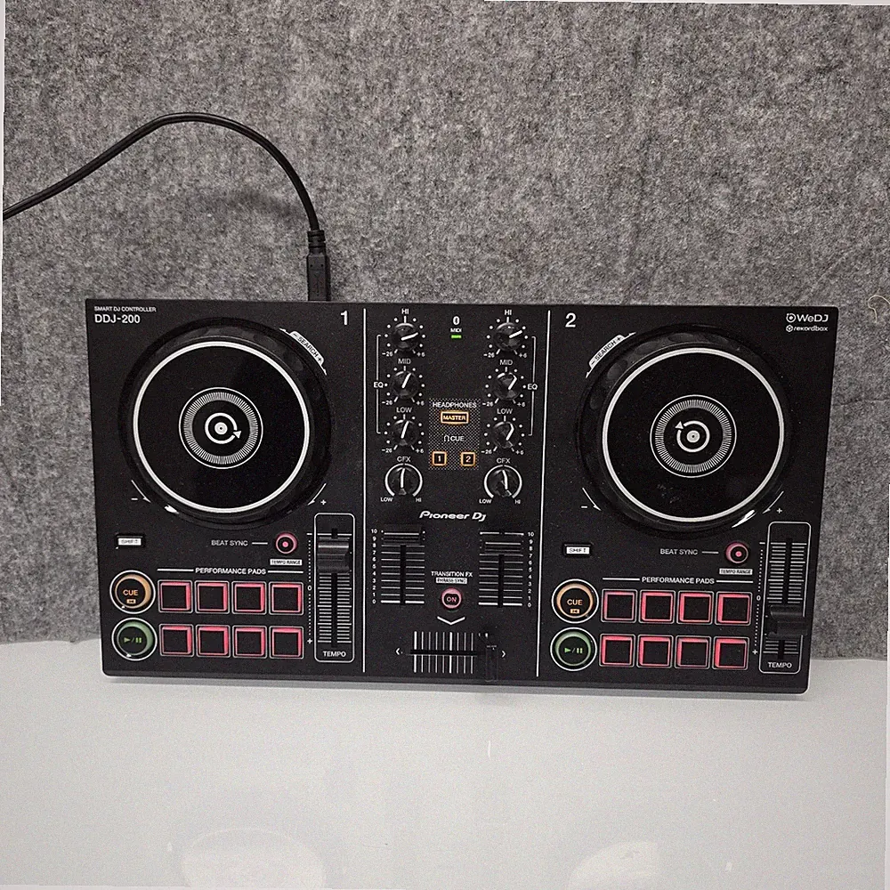 Pioneer DJ DDJ-200 Bluetooth DJ Controller Rekordbox WeDJ TESTED WORKING USB