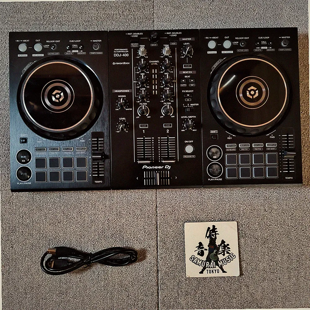Pioneer DJ DDJ-400 DDJ400-N 2-Channel 2ch DJ Controller W/Cable & Lisence Key#3