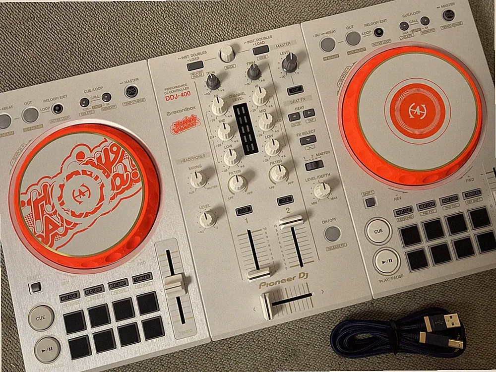 Pioneer DJ DDJ-400-HA Happy Around! Limited Edition Controller USB Cable Tested