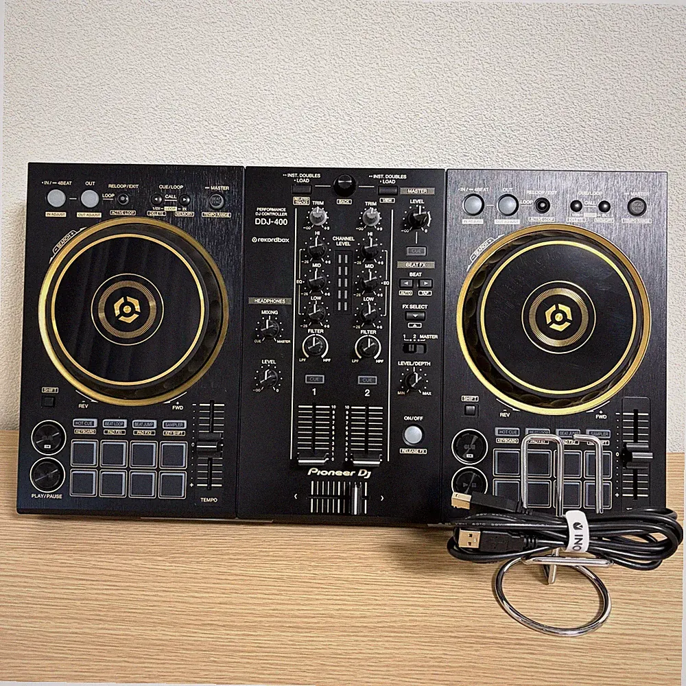 Pioneer DJ DDJ-400-N Gold 2-Channel rekordbox DJ Controller USB 2-Deck