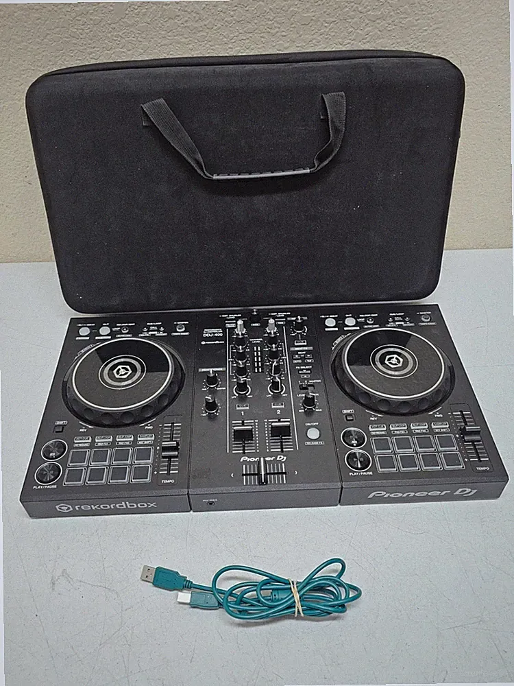 Pioneer DJ DDJ-400 rekordbox 2-Channel 2-Deck Controller Mic Input USB/RCA Black