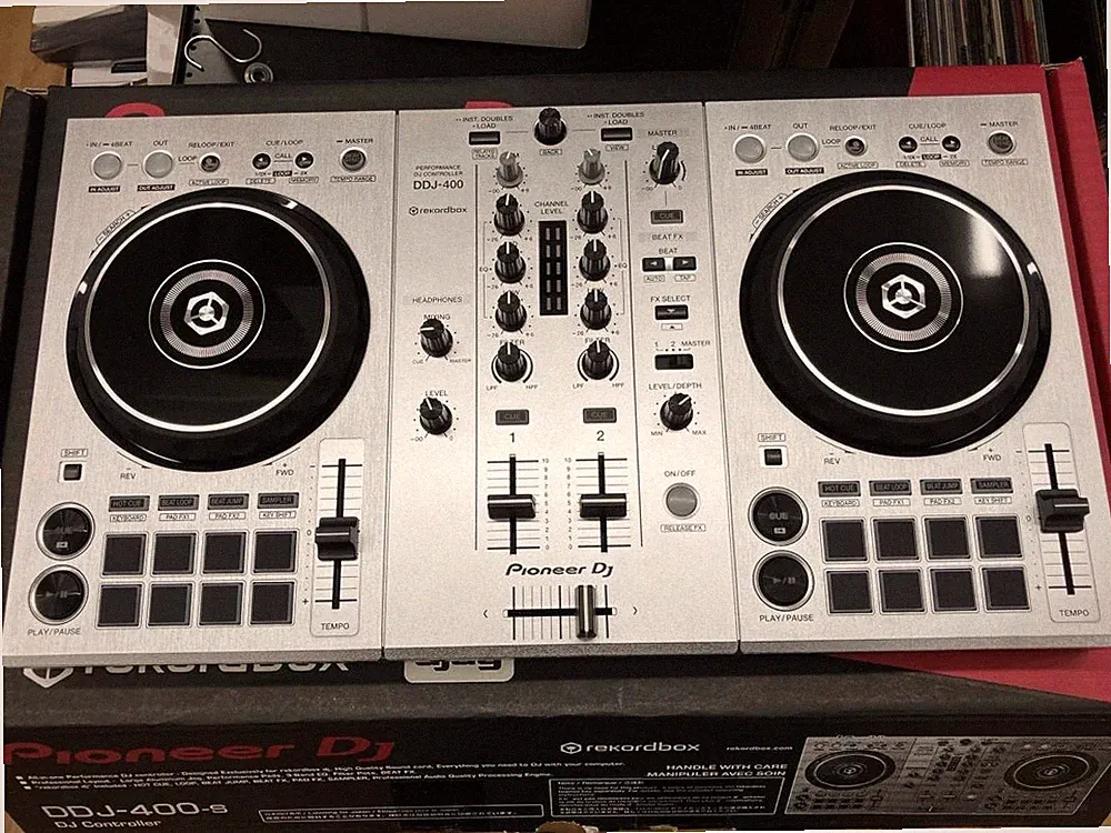 Pioneer DJ DDJ-400-S Silver Limited Edition 2ch DJ Controller Rekordbox Tested