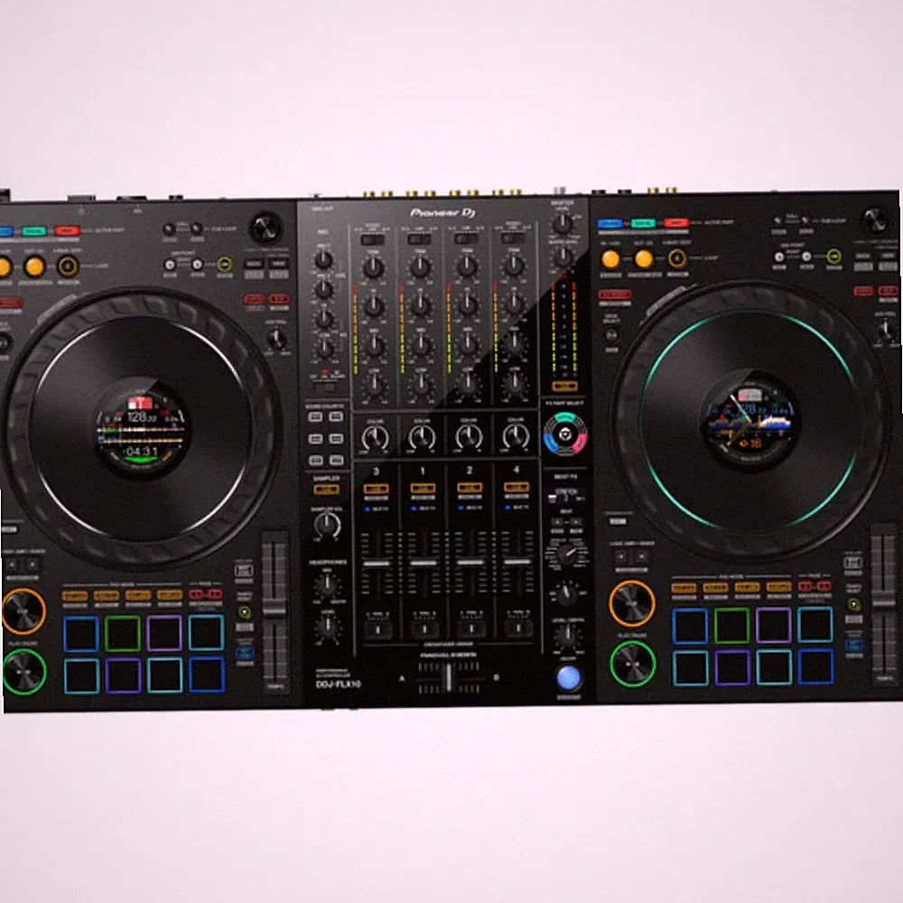 Pioneer DJ DDJ-FLX10 4-Channel DJ Controller for rekordbox and Serato DJ Pro