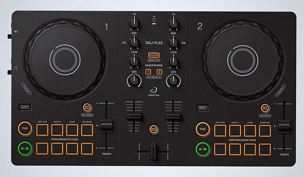 /Pioneer DJ DDJ-FLX2 Beginner DJ Controller – Portable USB-Powered 2-Channel...