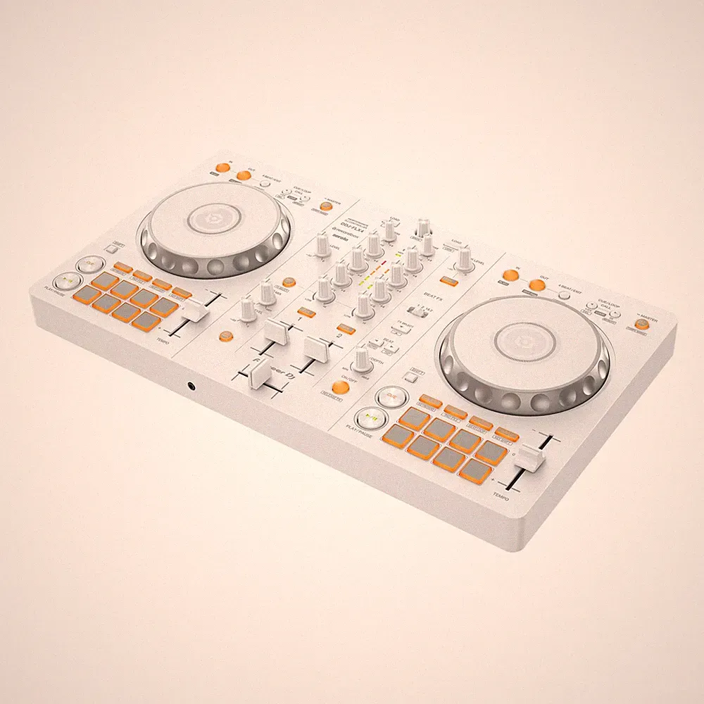 Pioneer DJ DDJ-FLX4 2-Channel DJ Controller for Rekordbox/Serato (White)