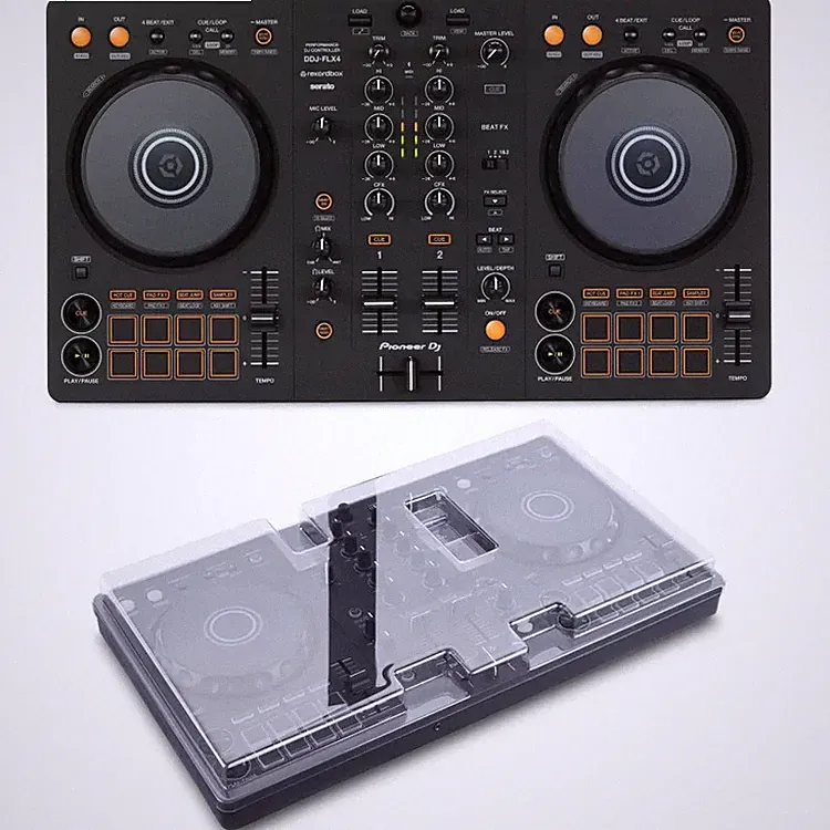 Pioneer DJ DDJ-FLX4 2-deck Rekordbox and Serato DJ Controller with Decksaver