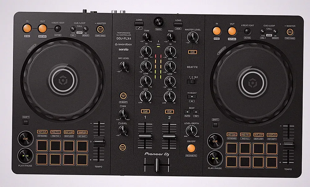 Pioneer DJ DDJ-FLX4 Controller for Rekordbox & Serato - Graphite Finish
