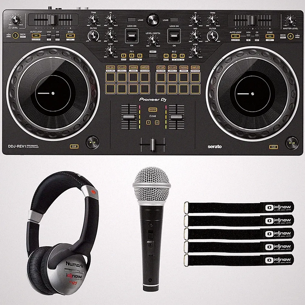 Pioneer DJ DDJ-REV1 Scratch Style 2-Channel Serato DJ Lite Controller w Mic