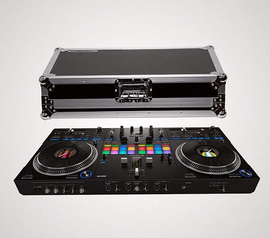 Pioneer DJ DDJ-REV7 + Odyssey Flight Zone Low-Profile Series DJ Controller Case